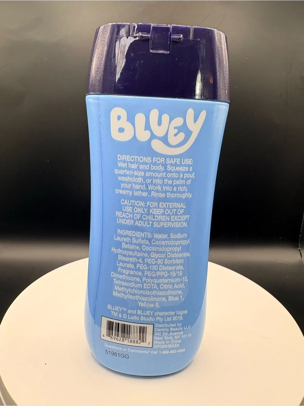 SET OF 2 for thid 3-in-1 Body Wash Shampoo & Conditioner - BLUEY